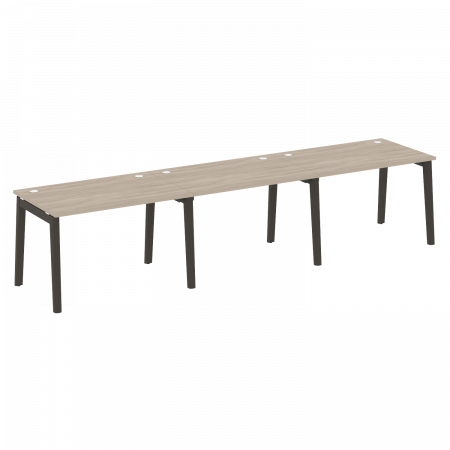 Onix Wood Рабочая станция OW.RS-3.2.8 Дуб Аттик/Дуб Темный/Металл Антрацит 3540*800*750