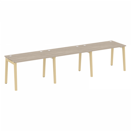 Onix Wood Рабочая станция OW.RS-3.2.7 Дуб Аттик/Дуб Светлый/Металл Белый 3540*720*750