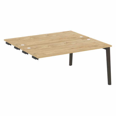 Onix Wood Стол-приставка двойной OW.D.SPR-4.7 Тиквуд Светлый/Дуб Темный/Металл Антрацит 1580*1475*750