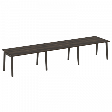 Onix Wood Стол переговорный (3 столешницы) OW.PRG-3.3 Дуб Мали/Дуб Темный/Металл Антрацит 4140*980*750