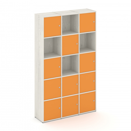 Locker plus Комплект №9 LK.K-009 Дуб Наварра/Оранжевый 1188*350*1983