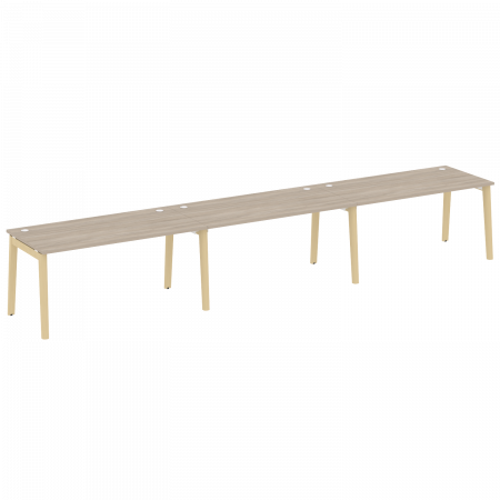 Onix Wood Рабочая станция OW.RS-3.4.8 Дуб Аттик/Дуб Светлый/Металл Белый 4740*800*750