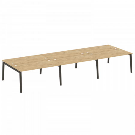 Onix Wood Рабочая станция OW.D.RS-6.4.8 Тиквуд Светлый/Дуб Темный/Металл Антрацит 4740*1635*750