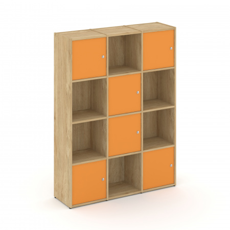 Locker plus Комплект №6 LK.K-006 Тиквуд Светлый/Оранжевый 1188*350*1593
