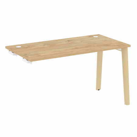 Onix Wood Стол-приставка OW.SPR-3.7 Тиквуд Светлый/Дуб Светлый/Металл Белый 1380*720*750