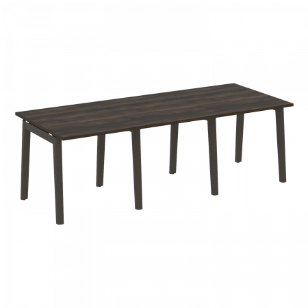 Onix Wood Стол переговорный (3 столешницы) OW.PRG-3.0 Дуб Мали/Дуб Темный/Металл Антрацит 2340*980*750