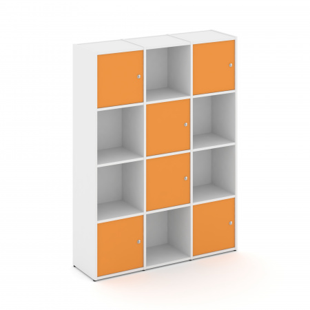 Locker plus Комплект №6 LK.K-006 Белый/Оранжевый 1188*350*1593
