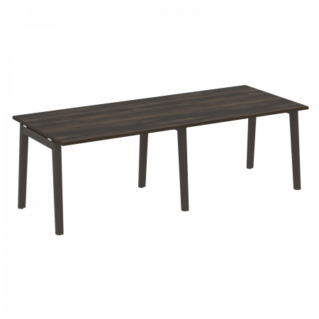 Onix Wood Стол переговорный (2 столешницы) OW.PRG-2.2 Дуб Мали/Дуб Темный/Металл Антрацит 2360*980*750