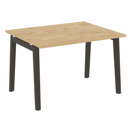 Onix Wood Стол переговорный (1 столешница) OW.PRG-1.2 Тиквуд Светлый/Дуб Темный/Металл Антрацит 1180*980*750