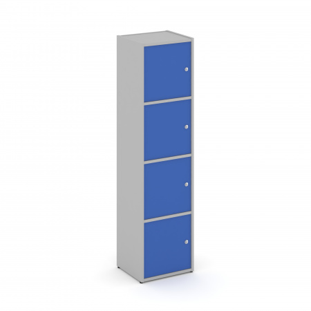 Locker plus Комплект №4 LK.K-004 Серый/Синий 408*350*1593