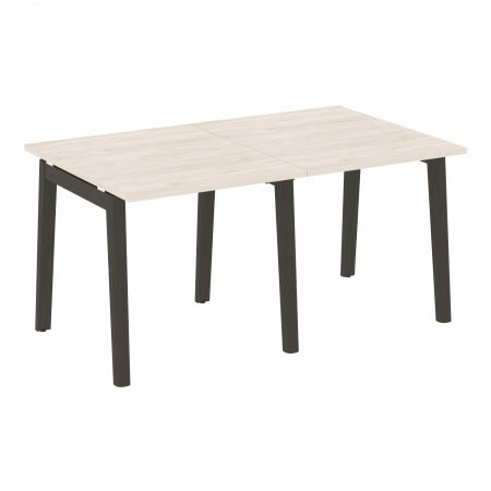 Onix Wood Стол переговорный (2 столешницы) OW.PRG-2.0 Денвер Светлый/Дуб Темный/Металл Антрацит 1560*980*750