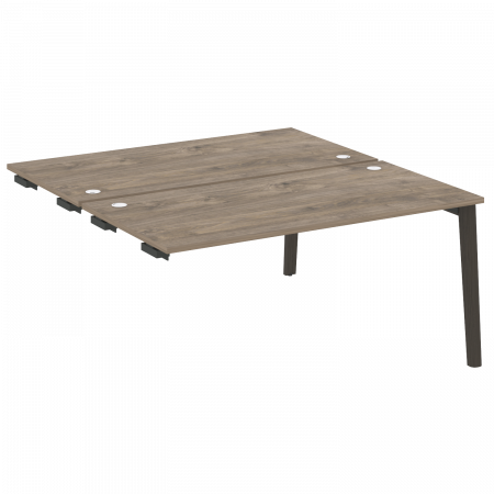 Onix Wood Стол-приставка двойной OW.D.SPR-4.8 Дуб Аттик/Дуб Темный/Металл Антрацит 1580*1635*750