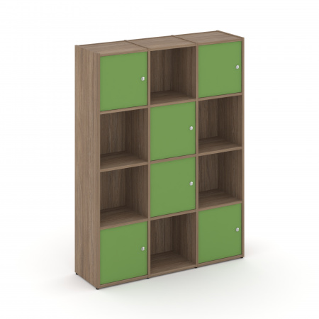 Locker plus Комплект №6 LK.K-006 Дуб Аризона/Зеленый 1188*350*1593