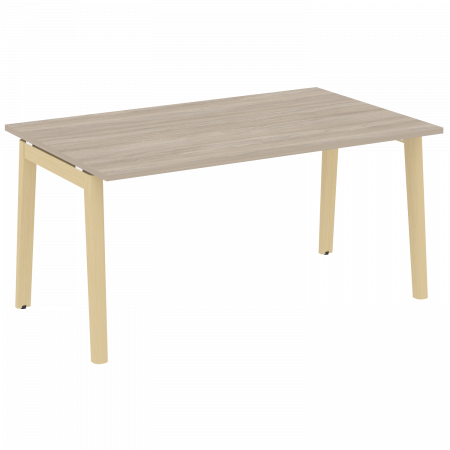 Onix Wood Стол переговорный (1 столешница) OW.PRG-1.4 Дуб Аттик/Дуб Светлый/Металл Белый 1580*980*750