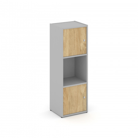 Locker plus Комплект №1 LK.K-001 Серый/Тиквуд Светлый 408*350*1203