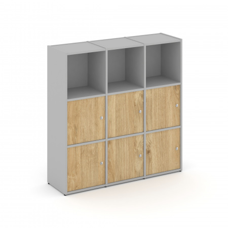 Locker plus Комплект №3 LK.K-003 Серый/Тиквуд Светлый 1188*350*1203