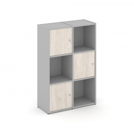 Locker plus Комплект №2 LK.K-002 Серый/Денвер Светлый 798*350*1203