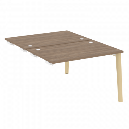 Onix Wood Стол-приставка двойной OW.D.SPR-2.8 Дуб Аризона/Дуб Светлый/Металл Белый 1180*1635*750