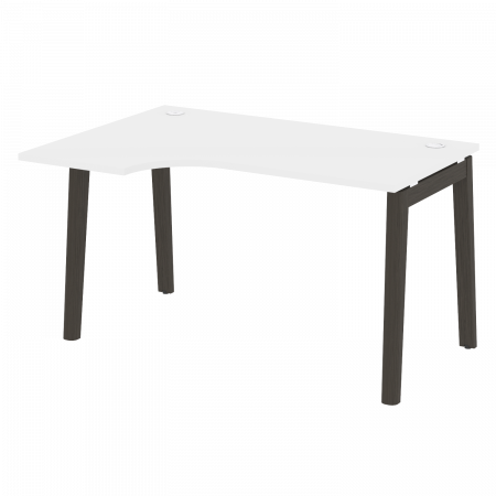Onix Wood Стол эргономичный левый OW.SA-2 (L) Белый Бриллиант/Дуб Темный/Металл Антрацит 1380*980*750 (720/460)