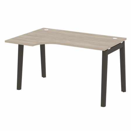 Onix Wood Стол эргономичный левый OW.SA-2 (L) Дуб Аттик/Дуб Темный/Металл Антрацит 1380*980*750 (720/460)