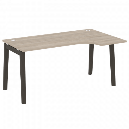 Onix Wood Стол эргономичный правый OW.SA-1 (R) Дуб Аттик/Дуб Темный/Металл Антрацит 1580*980*750 (720/460)