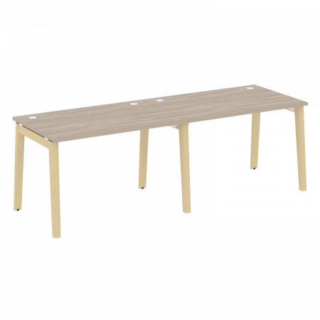 Onix Wood Рабочая станция OW.RS-2.2.8 Дуб Аттик/Дуб Светлый/Металл Белый 2360*800*750