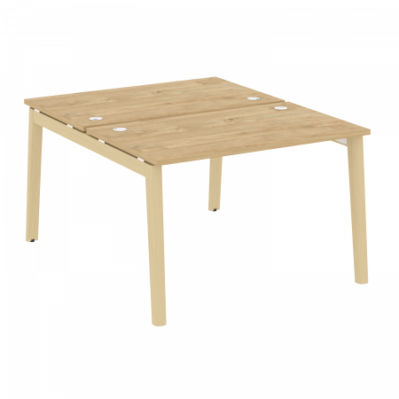 Onix Wood Рабочая станция OW.D.RS-2.2.7 Тиквуд Светлый/Дуб Светлый/Металл Белый 1180*1475*750