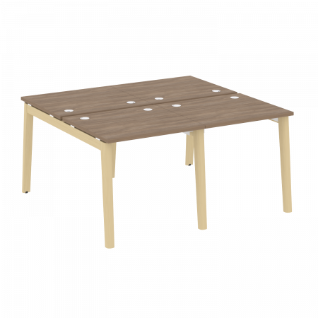 Onix Wood Рабочая станция OW.D.RS-4.0.7 Дуб Аризона/Дуб Светлый/Металл Белый 1560*1475*750