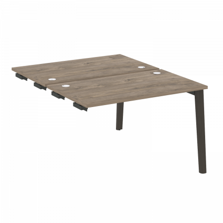 Onix Wood Стол-приставка двойной OW.D.SPR-2.7 Дуб Аттик/Дуб Темный/Металл Антрацит 1180*1475*750