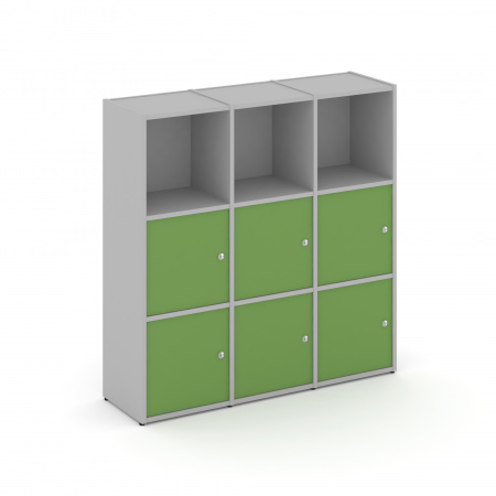 Locker plus Комплект №3 LK.K-003 Серый/Зеленый 1188*350*1203