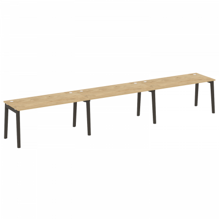 Onix Wood Рабочая станция OW.RS-3.4.8 Тиквуд Светлый/Дуб Темный/Металл Антрацит 4740*800*750
