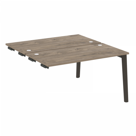 Onix Wood Стол-приставка двойной OW.D.SPR-3.7 Дуб Аттик/Дуб Темный/Металл Антрацит 1380*1475*750