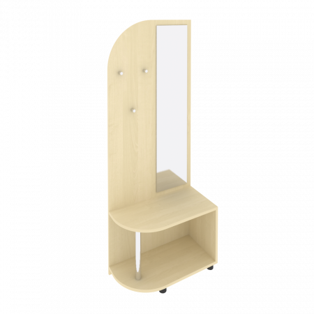 Light Вешалка с багажницей и зеркалом С-ВБЗ-80 Клен 800*400*2050