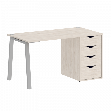 Home Office Стол письменный VR.SP-3-138.4.A Денвер Светлый/Металл Серый 1380*720*750