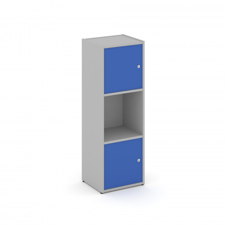 Locker plus Комплект №1 LK.K-001 Серый/Синий 408*350*1203