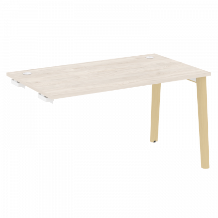 Onix Wood Стол-приставка OW.SPR-3.8 Денвер Светлый/Дуб Светлый/Металл Белый 1380*800*750