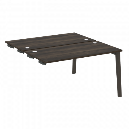 Onix Wood Стол-приставка двойной OW.D.SPR-3.7 Дуб Мали/Дуб Темный/Металл Антрацит 1380*1475*750