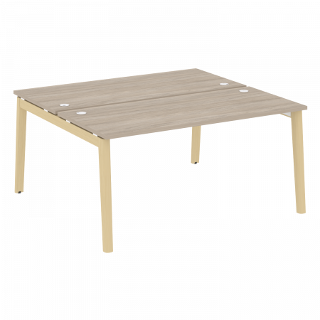 Onix Wood Рабочая станция OW.D.RS-2.4.7 Дуб Аттик/Дуб Светлый/Металл Белый 1580*1475*750