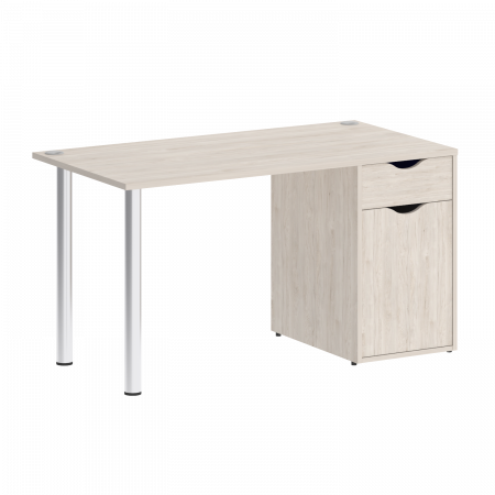 Home Office Стол письменный VR.SP-3-138.1 Денвер Светлый/Хром 1380*720*750