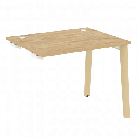 Onix Wood Стол-приставка OW.SPR-1.8 Тиквуд Светлый/Дуб Светлый/Металл Белый 980*800*750