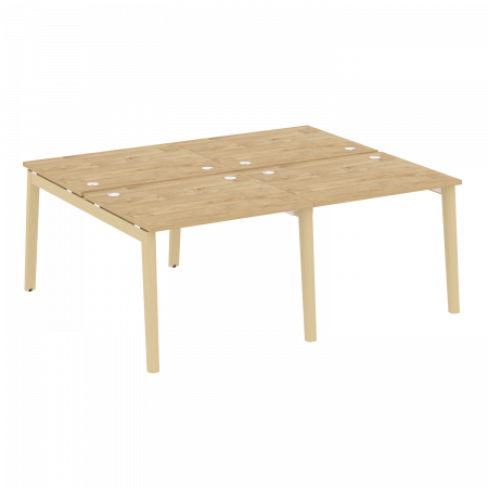 Onix Wood Рабочая станция OW.D.RS-4.1.8 Тиквуд Светлый/Дуб Светлый/Металл Белый 1960*1635*750