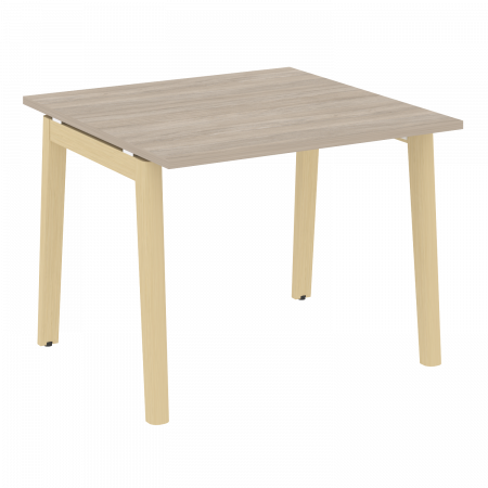 Onix Wood Стол переговорный (1 столешница) OW.PRG-1.1 Дуб Аттик/Дуб Светлый/Металл Белый 980*980*750