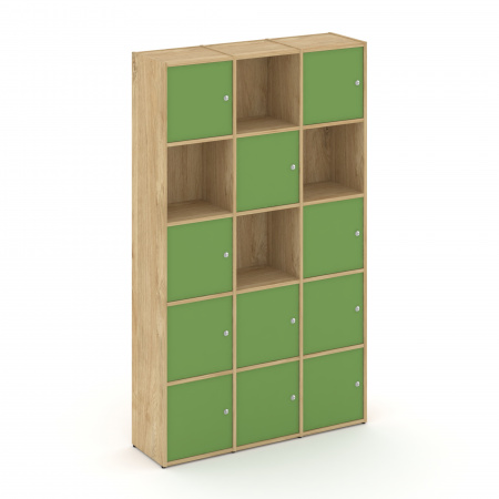 Locker plus Комплект №9 LK.K-009 Тиквуд Светлый/Зеленый 1188*350*1983