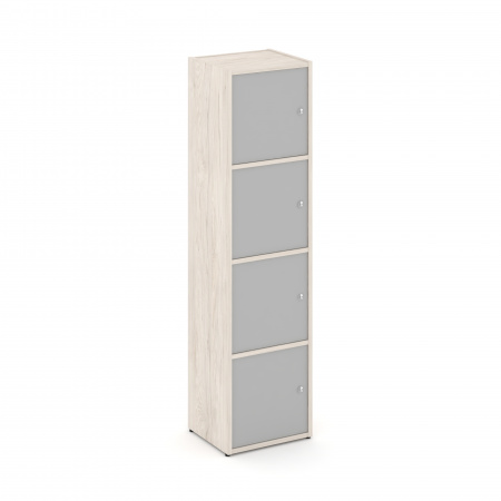 Locker plus Комплект №4 LK.K-004 Денвер Светлый/Серый 408*350*1593
