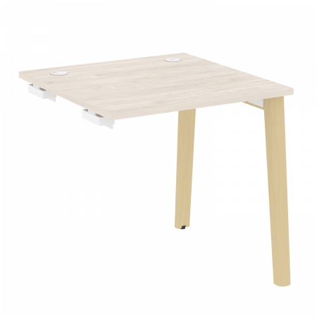 Onix Wood Стол-приставка OW.SPR-0.8 Денвер Светлый/Дуб Светлый/Металл Белый 780*800*750