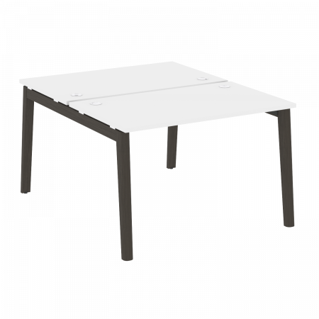 Onix Wood Рабочая станция OW.D.RS-2.2.7 Белый Бриллиант/Дуб Темный/Металл Антрацит 1180*1475*750