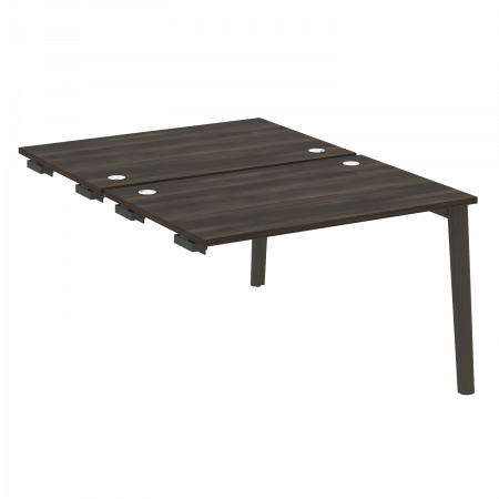 Onix Wood Стол-приставка двойной OW.D.SPR-2.8 Дуб Мали/Дуб Темный/Металл Антрацит 1180*1635*750