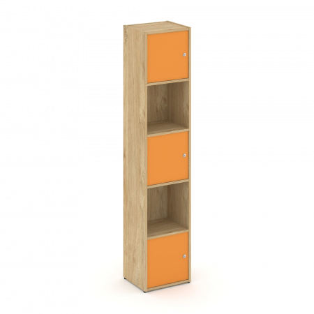 Locker plus Комплект №7 LK.K-007 Тиквуд Светлый/Оранжевый 408*350*1983
