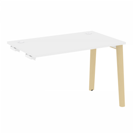Onix Wood Стол-приставка OW.SPR-2.7 Белый Бриллиант/Дуб Светлый/Металл Белый 1180*720*750