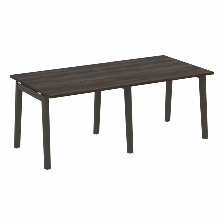 Onix Wood Стол переговорный (2 столешницы) OW.PRG-2.1 Дуб Мали/Дуб Темный/Металл Антрацит 1960*980*750